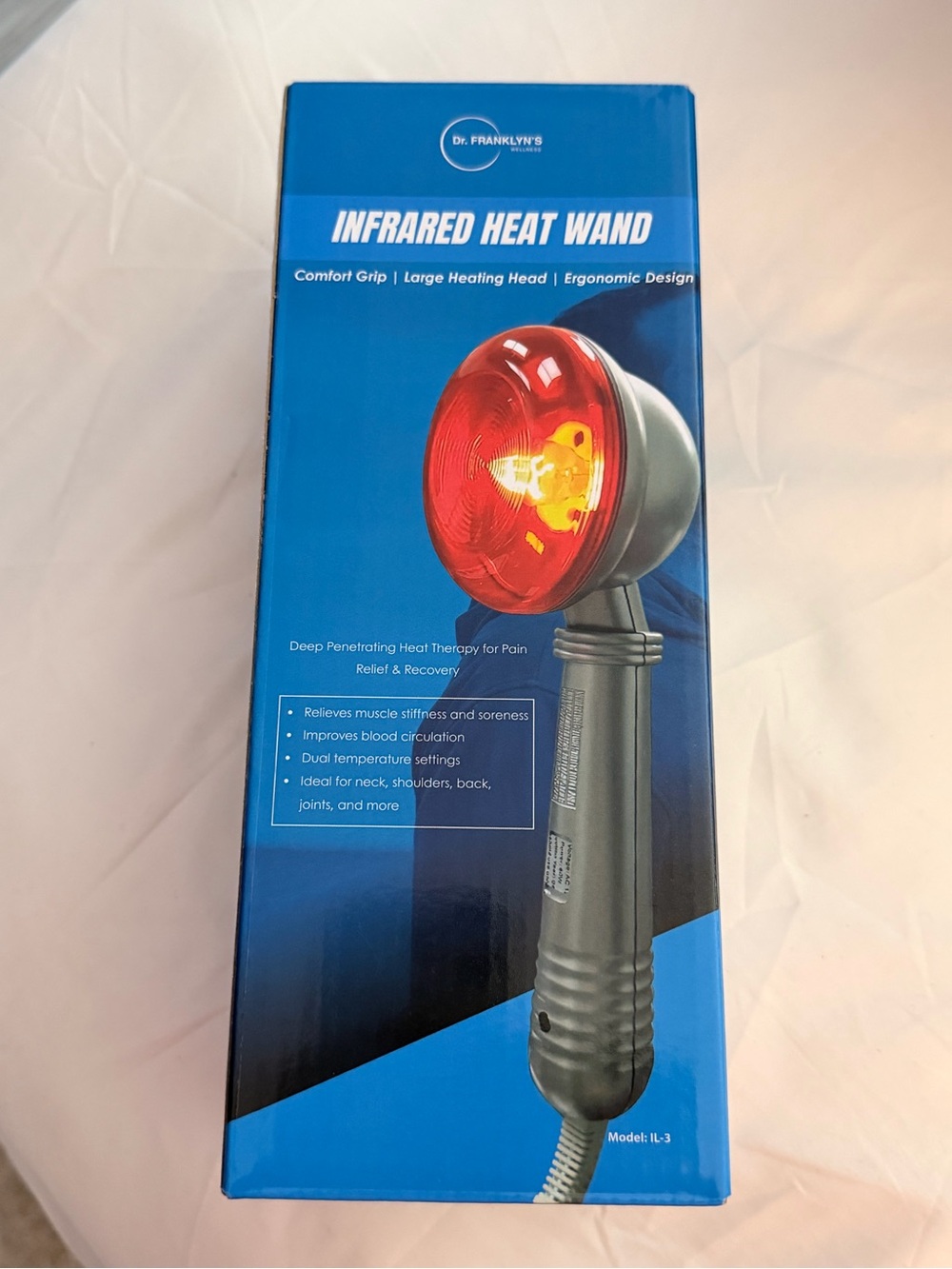 Dr. Franklyn's Infrared Heat Wand - Red & Gray